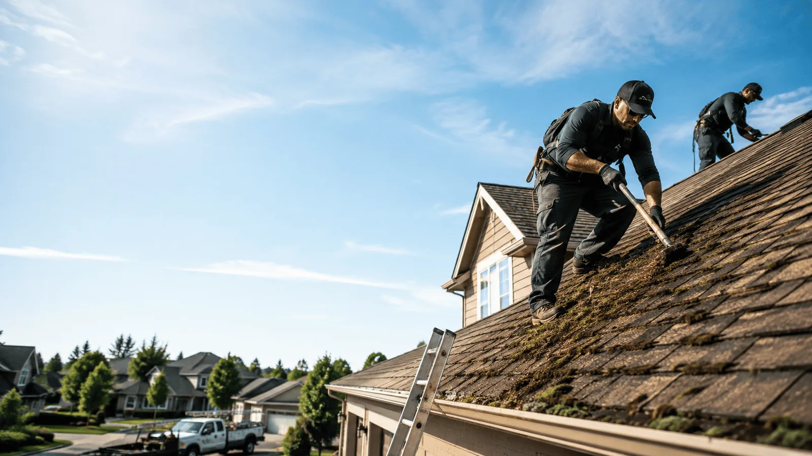 Roof Moss Removal in La Luz, NM near me